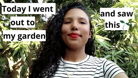 Today I went out to my garden and saw this🌱 #nature #garden #venezuela #vlog #love