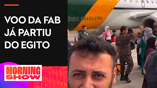 Grupo de 32 resgatados da Faixa de Gaza voa rumo ao Brasil