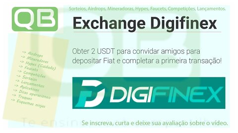 #DICA - UM OLHAR SOBRE UMA #EXCHANGE - #Digifinex
