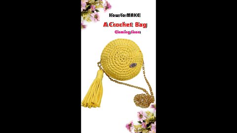 How To Make A Crochet Round Bag #shorts