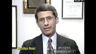 1988 Throwback- "Dr Fauci Says AZT Aids Drug Is Safe And Effective"