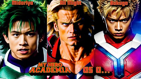 My Hero Academia as a 90's live-action superhero TV show