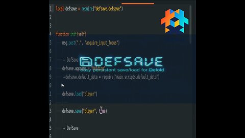 Defold DefSave Example