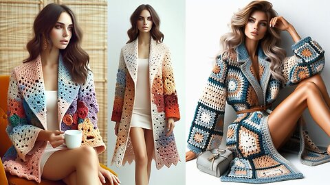 Knitted / Crocheted Cardigan design ideas for crochet lovers