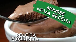 TRÊS INGREDIENTES PARA DELICIOSO MOUSSE DE CHOCOLATE