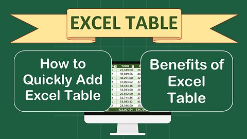 8 AMAZING BENEFITS OF USING EXCEL TABLE