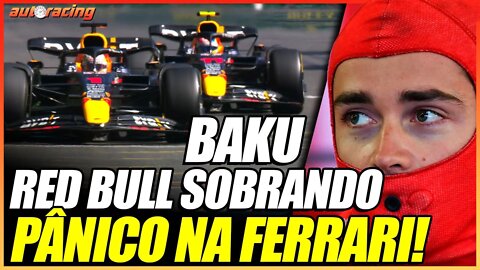 FERRARI AUMENTA POTÊNCIA DO MOTOR E FICA NO PREJUÍZO NO GP DO AZERBAIJÃO EM BAKU | F1 2022