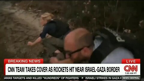 CNN's Clarissa Ward Takes Cover From Rockets Near Israel Gaza Border