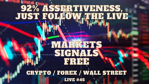 Live Markets #45 - Trading Signals |“operating live crypto / forex / sp500 Real-time analysis entry signals with the flow indicator”