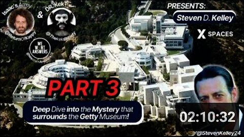 X Spaces III Deep Dive into the Mystery that surrounds the Getty Museum Steven D Kelley