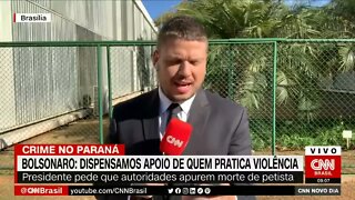 Bolsonaro disse dispensar apoio de quem pratica violência e que deve este assassino mudar de lado .