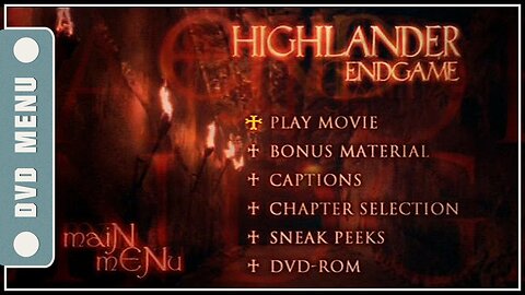 Highlander Endgame - DVD Menu