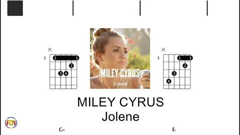 MILEY CYRUS Jolene - (Chords & Lyrics like a Karaoke) HD