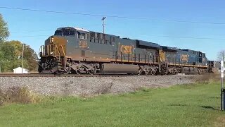 CSX I137 Intermodal Train from Sterling, Ohio October 8, 2022
