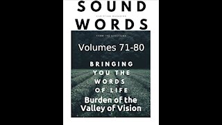 Sound Words, Burden of the Valley of Vision