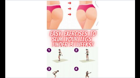 6 Easy Exercises to Slim Your Legs Under 3 Weeks #Workouts