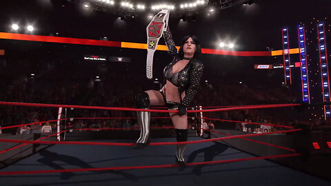 Rayne Mercer Entrance with Theme Song (Normal & Title motion) - WWE 2K22 Game Clip