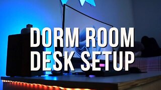 My College Dorm Room Desk Setup! (2022)