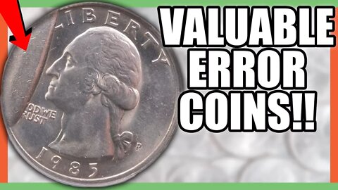 RARE ERROR COINS WORTH MONEY - VALUABLE COINS TO LOOK FOR IN YOUR POCKET CHANGE!!