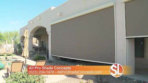 All Pro Shade Concepts showcases their unique shades and awnings