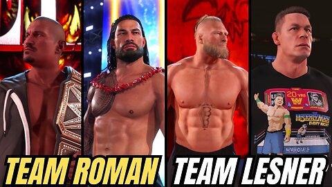 WWE 2K23 TEAM ROMAN REIGNS VS TEAM BROCK LESNER FULL MATCH | WWE 2K23 | REAL HAIDER GAMING