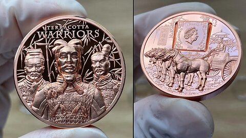 TERRACOTTA WARRIORS – 2021 $1 50 GRAMS PURE COPPER PROOF FINISH SMARTMINTING COIN: COIN INVEST TRUST