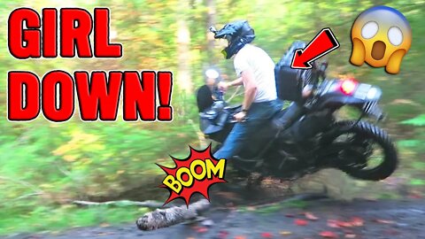 GIRL BIKER DOWN! - Best Motorcycle Road Rage, Crashes, Close Calls of 2022 [Ep.20]