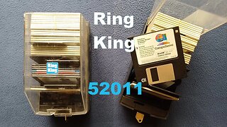 SHOW AND TELL 141: Ring King W/LOCK, No. 52011, 3.5 inch HD Diskette Storage Case with Lock.