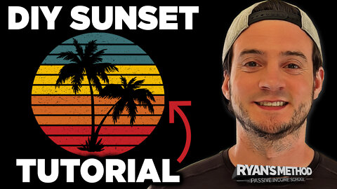 T-Shirt Design Tutorial: Sunset Silhouettes