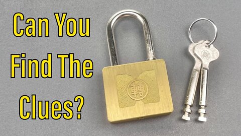 [1304] Analyzing a Vintage Iwata Padlock