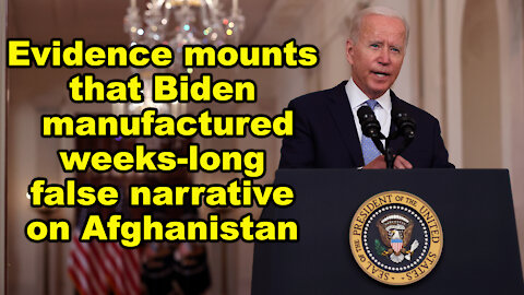 Evidence mounts that Biden manufactured weeks-long false narrative on Afghanistan -Just the News Now
