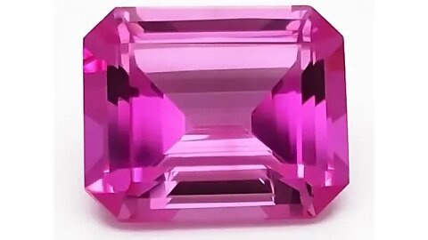 Chatham Emerald Cut Pink Sapphires: Lab Grown Emerald Cut Pink Sapphires