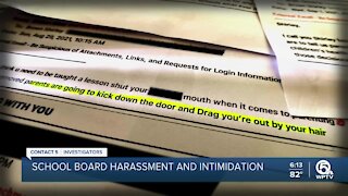 School board members believe ongoing threats, harassment are part of an organized effort