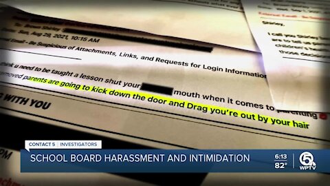 School board members believe ongoing threats, harassment are part of an organized effort