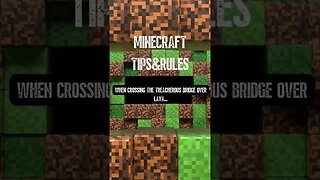 Minecraft Tips and Rules | EP 8 | #shortvideo #minecraft #shorts #short