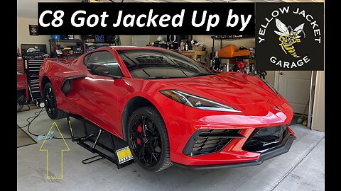 C8 Corvette Jacked Up... by Yellow Jacket Garage * QuickJack use with C8 *