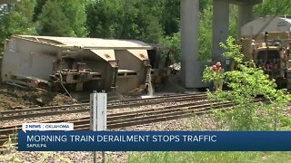 Morning Train Derailment Stops Traffic