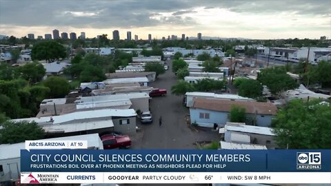 Phoenix city council silences community members being evicted from their homes