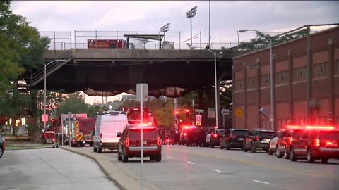 Car falls off 16th Street Viaduct during police pursuit; 3 dead, pedestrian injured