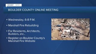 Marshall Fire: Community meeting tomorrow; insurance help tonight