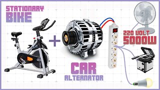 New Car Alternator to Free Energy Generator 220v 5000w⚡💡💡⚡DIY 2022