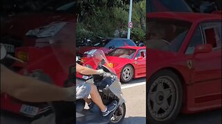 👌🔥INSANE Ferrari F40 idling. Bumper to bumper traffic in F40 TOTAL BOSS! #ferrari #f40