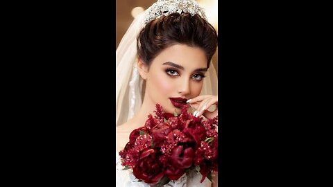 One of the most beautiful shots of the Arab bride