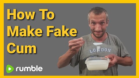 How To Make Fake Seman Sperm For Pranks Or Toys