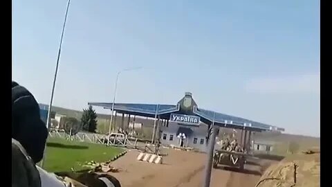 Russian Forces Entering Ukraine Across The Border In Spring Under The Cover Of Attack Helicopters