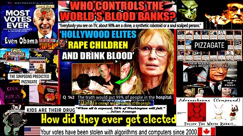 Mia Farrow Confesses: Satanic Hollywood Elites Rape and Eat Children (Adrenochrome links in descript