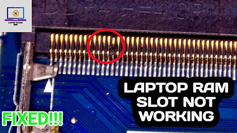 laptop ram slot not working | laptop ram slot repair | laptop ram slot pin repair