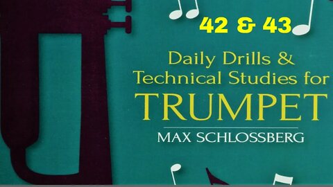 [TRUMPET TECHINICL STUDIES] Max Schlossberg Intervals Drills for Trumpet 042 & 043