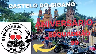 💀 ANIVERSÁRIO MOTOCLUBE ESQUADRÃO 99 💀Castelo do Cigano 💀 visto pelo #DJI mini 3