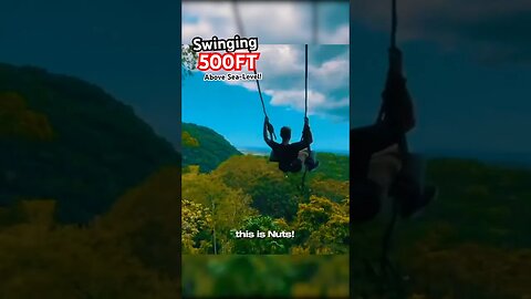 Swinging 500 Feet Above Sea Level! #shorts #jamaica #travel #traveljamaica